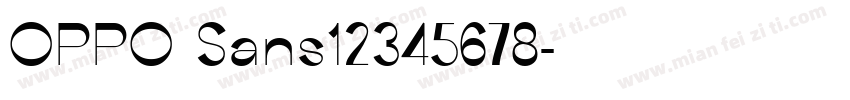OPPO Sans12345678字体转换